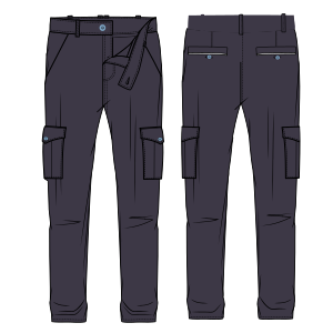 Patron ropa, Fashion sewing pattern, molde confeccion, patronesymoldes.com security guard pants 8064 UNIFORMS Trousers